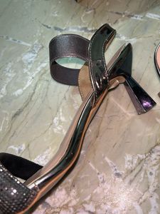 Sparkly Block Heel Sandals