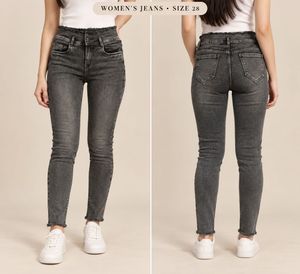 Women's Grey Wash Skinny Jeans