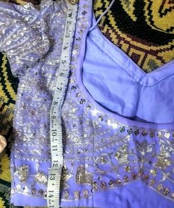 Stunning Lavender Embroidered Lehenga Choli