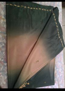 Embroidered Ombre Saree
