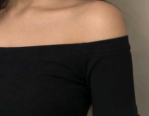 Black Off-Shoulder Top
