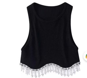 Sparkling Fringe Crop Top