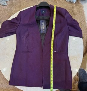 Allen Solly Purple Blazer