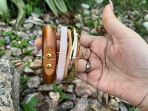 Chic Gold Tone Bangle Bracelet