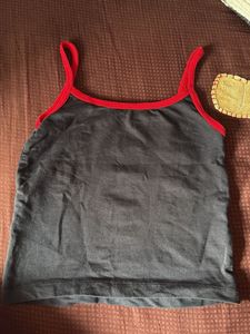Italia Graphic Spaghetti Strap Top