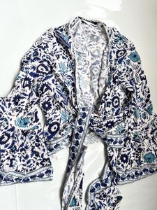 Boho Floral Print wrap top