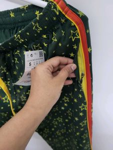 Green Star Print Lounge Pants