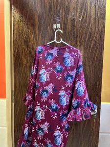 34 bust Floral Print shrug