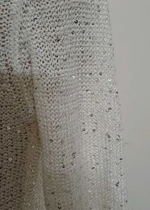 AND  off white Sequin Embellished sweater top