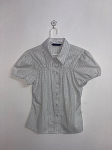 Zara poplin checkered shirt