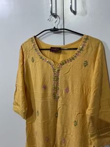 mustard kurti