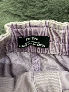 Purple Denim Skirt