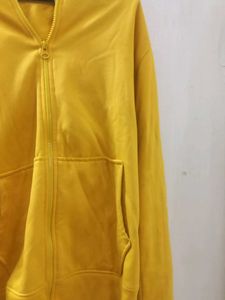 Yellow Coloured Hoodie Sweatshirt