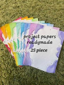 Cute Project Papers - Readymade!