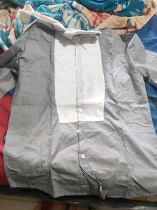 Classic Grey Tuxedo Shirt