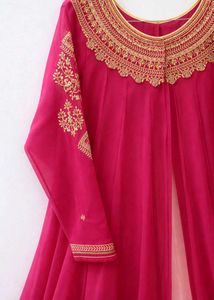 ₹899 Only🔥 Rani Pink Anarkali Kurta Set+Dupatta