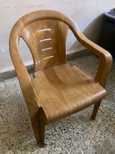 Plastic Chair - Light Brown