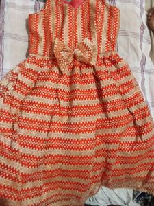 Netted Frock For 2-4 Years Old