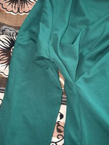 Solid Green Long Sleeve Top