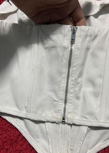 Chic White Corset Top