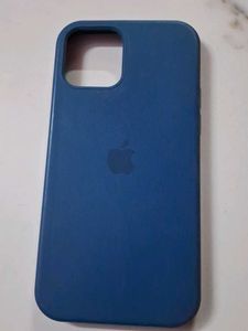 Blue Apple iPhone 12 Case