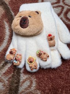 Stock Clear 2025 Cute Bear Cartoon Gloves