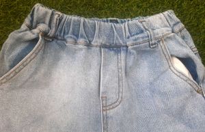 Imported Washed Light Blue Jeans Small Size