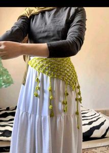 Boho Crochet Flower Skirt Overlay
