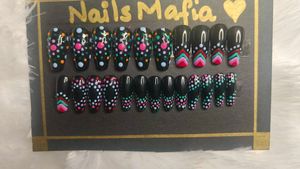 Navratri Special Handmade Press-Ons