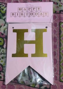 Pink Birthday Banner