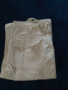 Zudio Light Beige Cargo Pants
