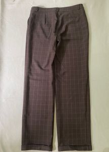 Brown Plaid Trousers