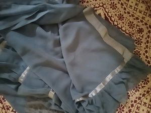 Grey Ruffled Saree