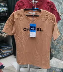 Floral Lace Detail Tee