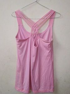 Light pink Camisole With Criss Cross Back strips