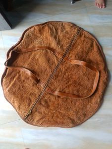 Unique Brown Embossed Hobo Bag