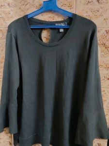 Women's Bell Sleeve Cutout Top