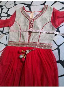 Elegant Red Anarkali