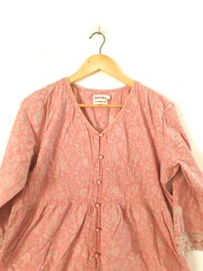 Pink Printed Kurti (Women's)