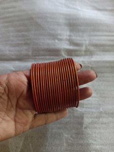 Brown Plain Metal Bangles