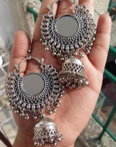 Combo Baliya Set of 4- Silver Jhumka Earrings