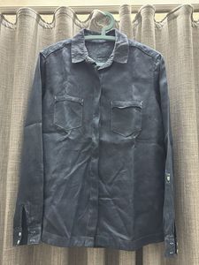 M&S Navy Blue Long Sleeve Shirt