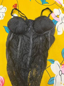 Lace Corset Bodysuit Top