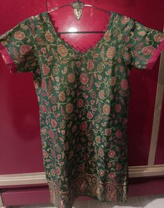 Green Floral Kurti