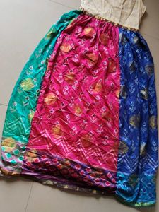 Ethnic Gown 1 in 2 styles colours reversible