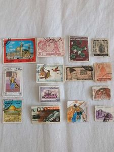 14 vintage stamps