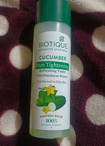 Biotique cucumber pore tightening toner