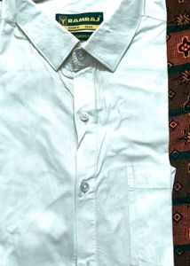Men's White Ramraj Shirt