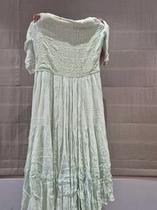 Elegant Pastel Green Kurta Set with Dupatta