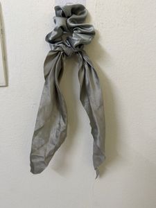 Chic Satin Scrunchies with Bows (Set of 2)
